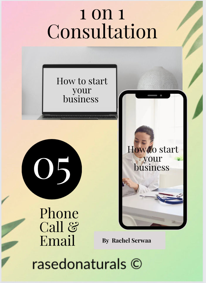 1 on 1 Consultation on starting your Business
