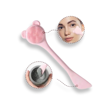 Load image into Gallery viewer, 4 in 1 Baby bear Applicator, Brush, Exfoliator &amp; Spatula
